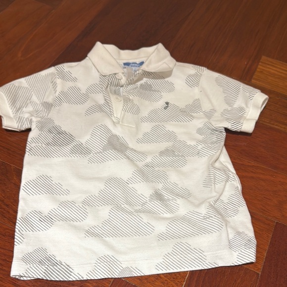 jacadi 3a boys Kids Polo Shirt - Cream and Gray - Picture 1 of 3